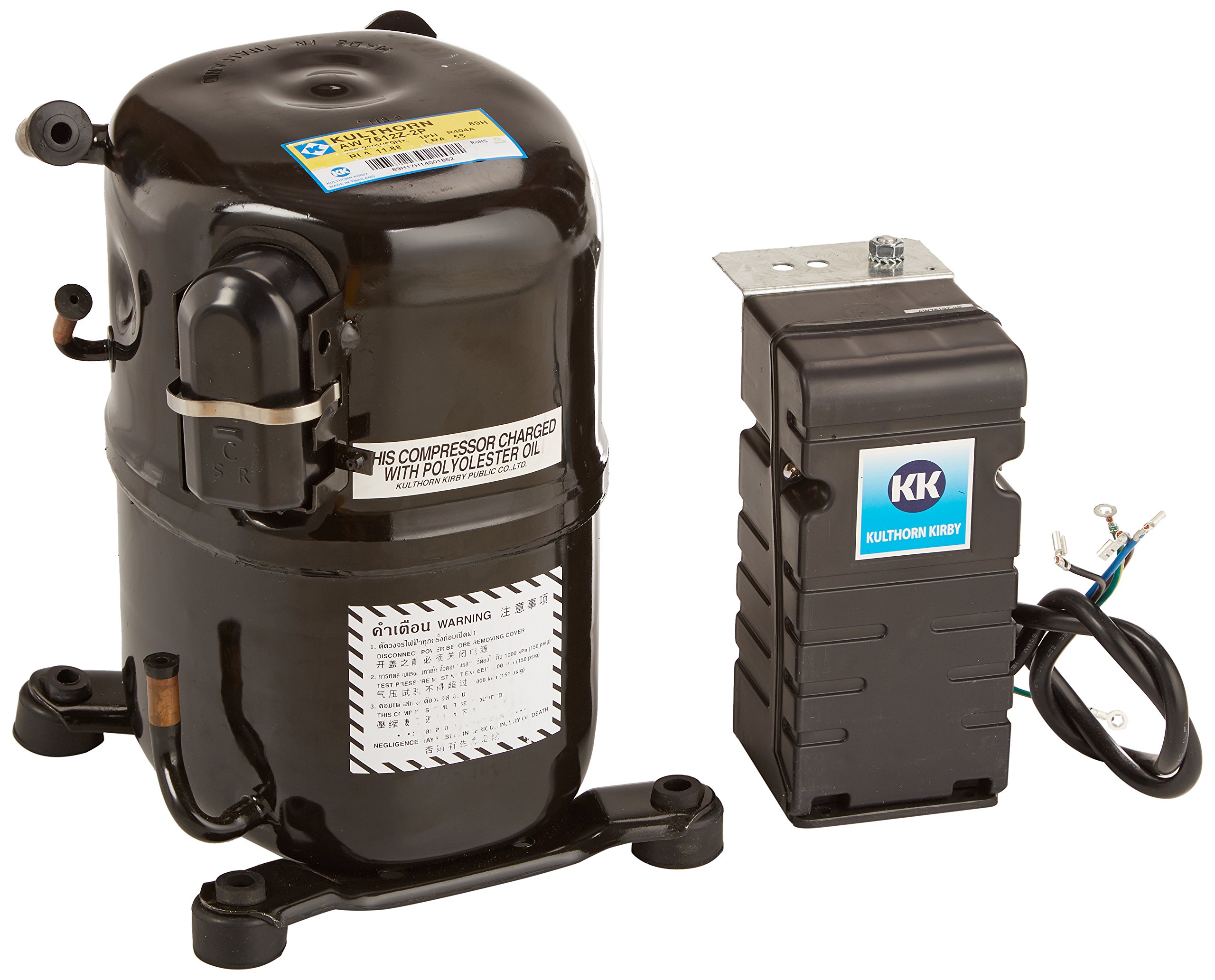 Kulthorn AW 7512Z-2 Commercial Refrigeration Compressor, Black